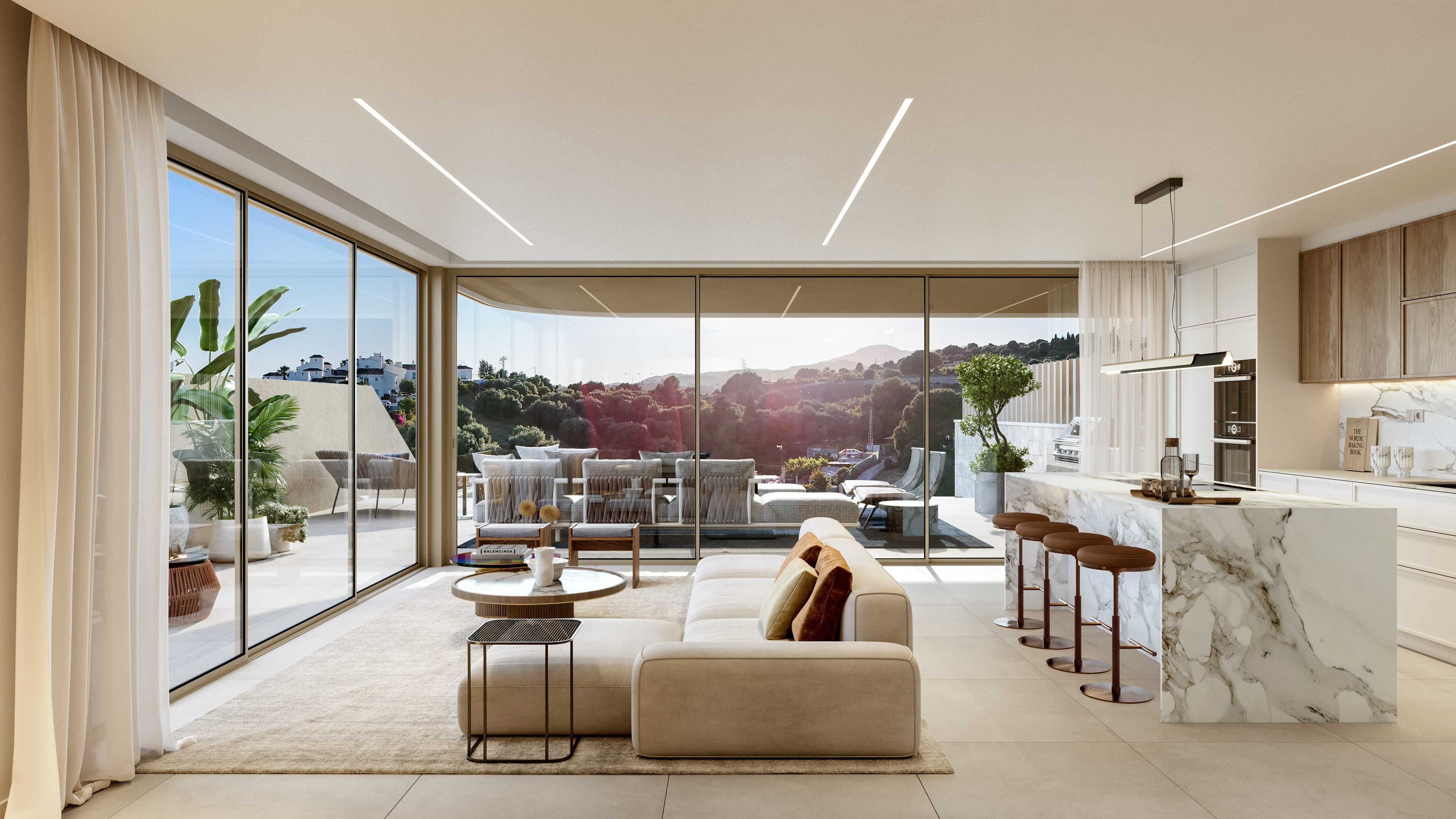 Szeregowiec 3 pokoi 140 m² Marbella, Hiszpania